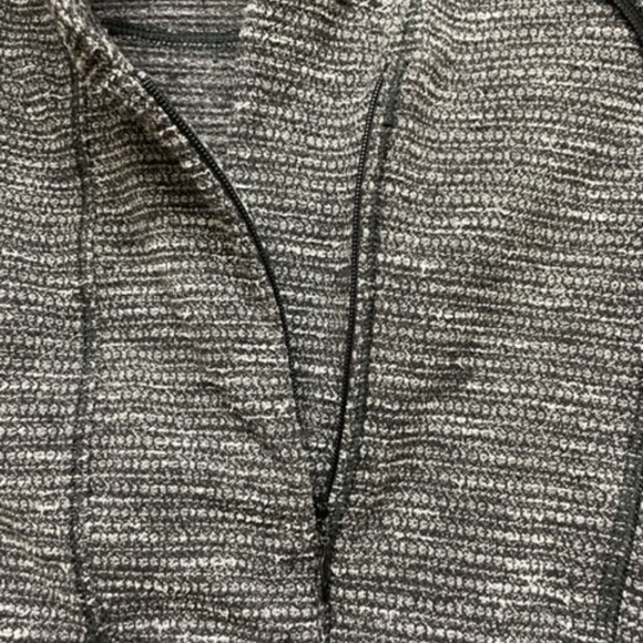 Lululemon Think Fast Pullover Zip Coco Pique Black Cuffins - Picture 5 of 11